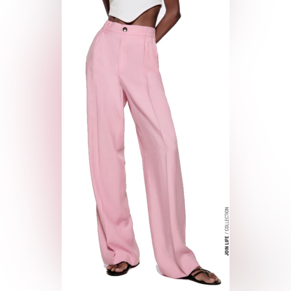 Zara full length pink pants xl